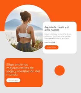 Retiro De Yoga Y Meditación - Creador De Sitios Web Gratuito