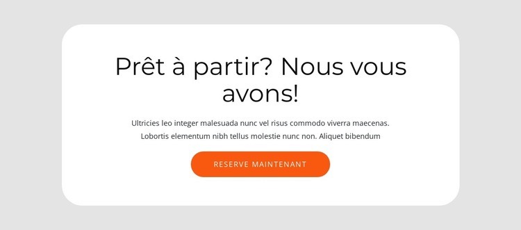 Groupe avec texte et bouton Conception de site Web