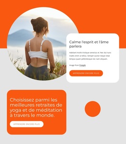 Thème WordPress Polyvalent Pour Retraite De Yoga Et De Méditation