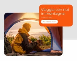 Il Miglior Design Del Sito Web Per Pacchetti Tour In Montagna