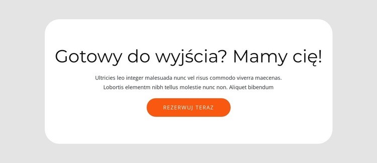 Grupuj z tekstem i przyciskiem Kreator witryn internetowych HTML