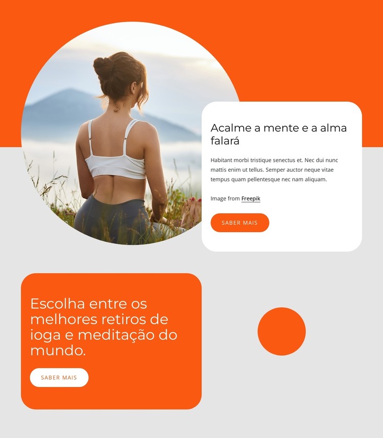 Retiro de ioga e meditação Template CSS