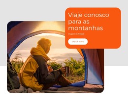 Pacotes De Viagens Para Montanhas - Modelo De Página HTML