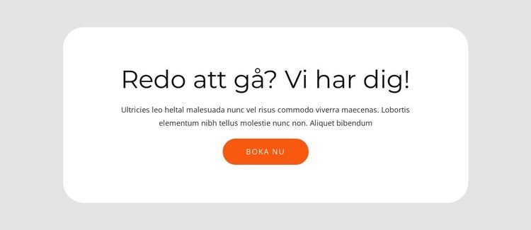 Grupp med text och knapp CSS -mall