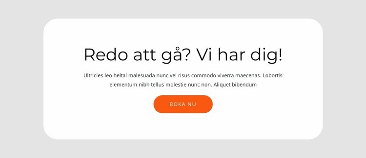 Grupp med text och knapp WordPress -tema