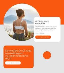 Yoga Ve Meditasyon Inzivası - Basit Web Sitesi Şablonu