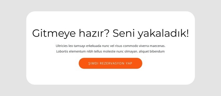 Metin ve düğme ile grup Web sitesi tasarımı