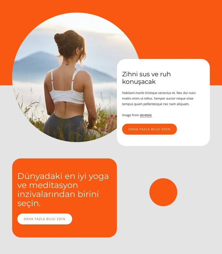 Yoga ve meditasyon inzivası WordPress Teması