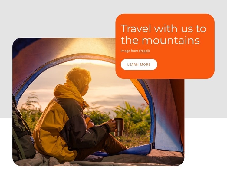 Mountains tour packages Webflow Template Alternative