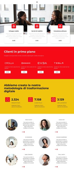 Uno Dei Progetti Di Successo - Modello Web HTML