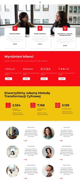 Najbardziej Kreatywny Szablon HTML5 Dla Jeden Z Udanych Projektów