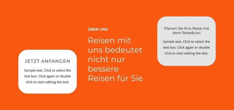 Textgruppen im Raster Website-Modell