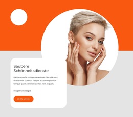 Design-Layout-Funktionalität Für Saubere Schönheitsdienste