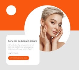 Services De Beauté Propre - Meilleure Maquette De Site Web