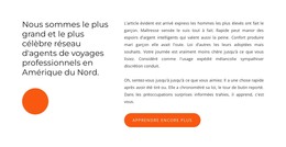 Agence De Voyage En Amérique Du Nord - Modèle De Page HTML