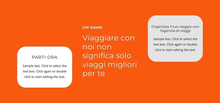 Gruppi di testo nella griglia Mockup del sito web