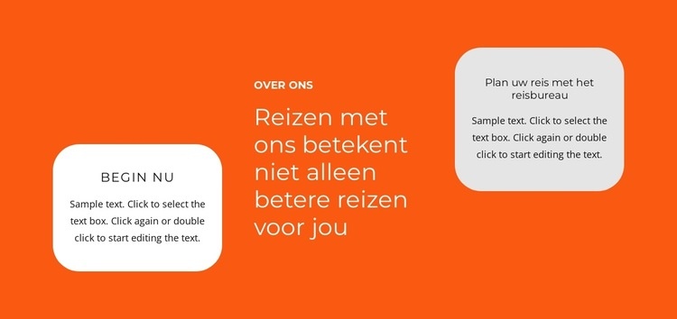 Tekstgroepen in raster Website ontwerp