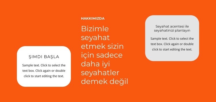 Kılavuzdaki metin grupları Web Sitesi Mockup'ı