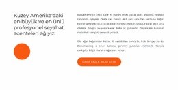 Kuzey Amerika'Da Seyahat Acentesi - Güzel Web Sitesi Tasarımı