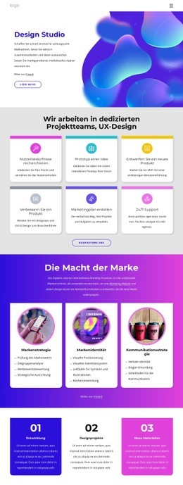 Unternehmen Für Webdesign Eine Seitenvorlage