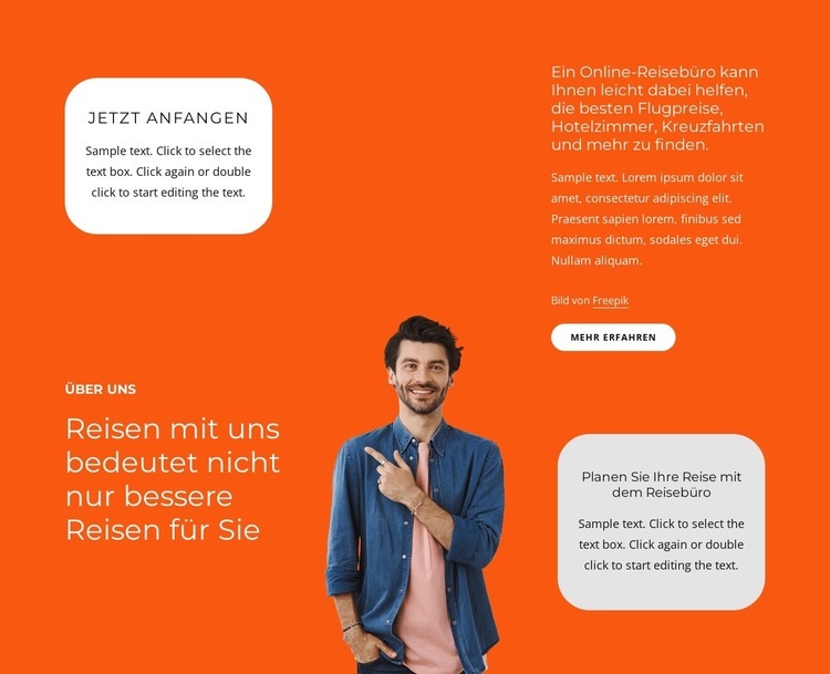 Reisegesellschaft Website design