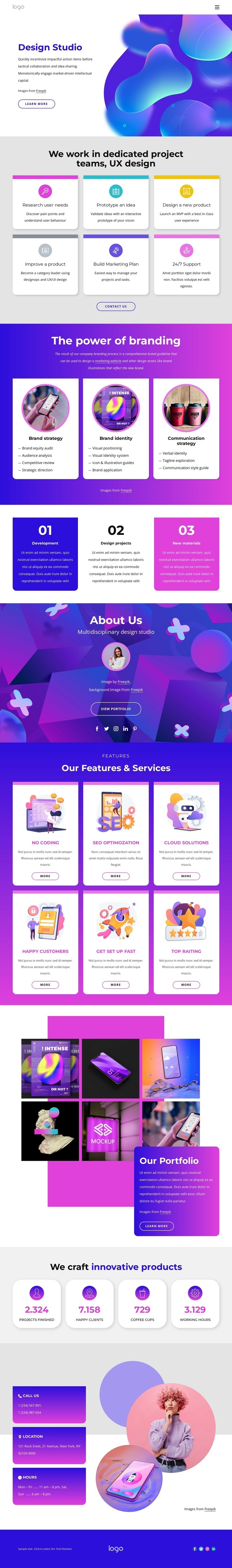 Web design company Elementor Template Alternative