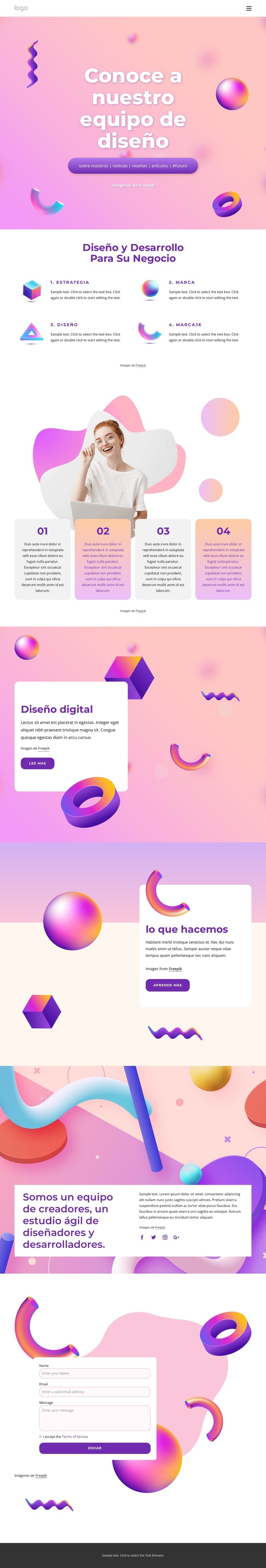 empresa de diseño y desarrollo web Plantilla CSS