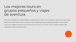 Viajes En Grupo Reducido Y Viajes De Aventura - Plantilla HTML Gratuita