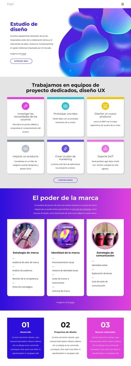 Empresa De Diseño Web Hermosas Colecciones De Colores
