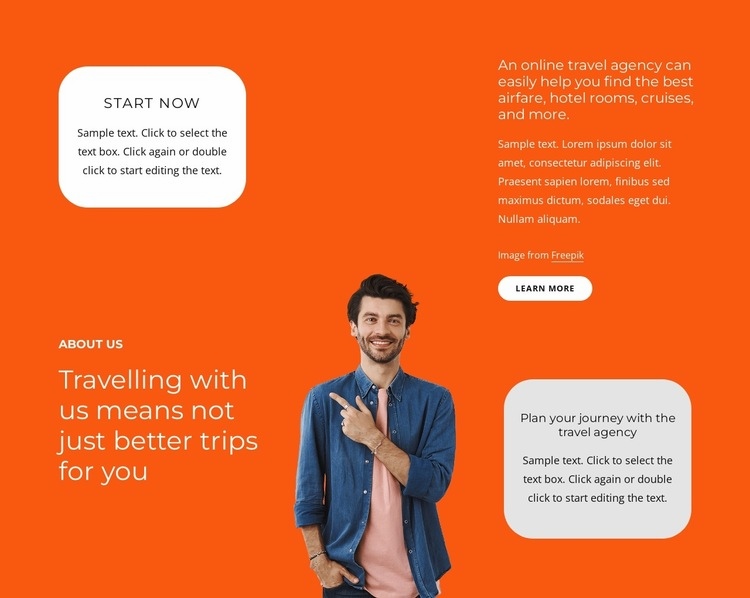 Travel company Homepage Design