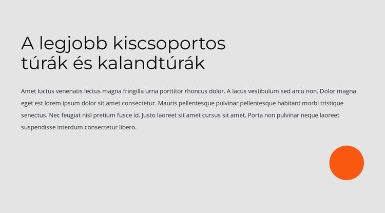 Kiscsoportos túrák és kalandtúrák CSS sablon