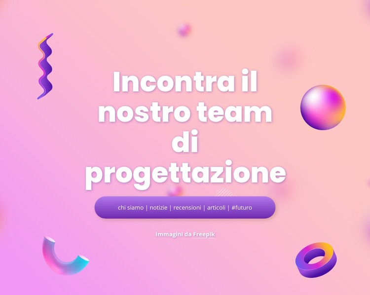 Introduzione con elementi animati Modello Joomla