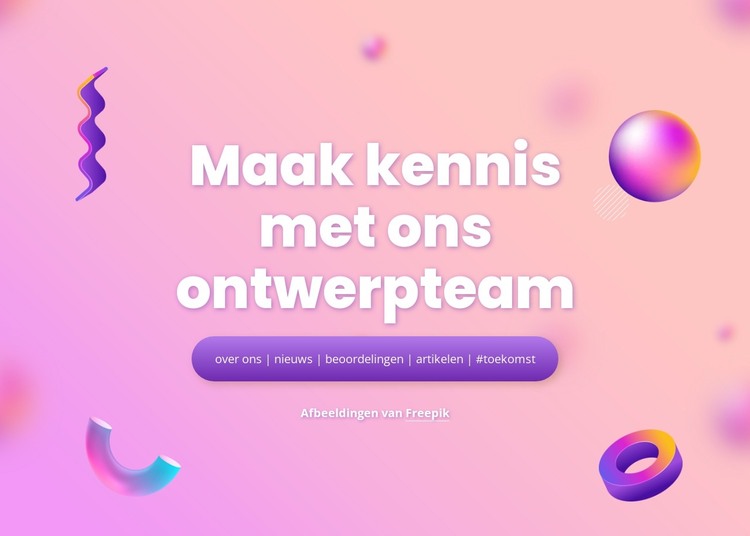 Inleiding met geanimeerde elementen HTML-sjabloon