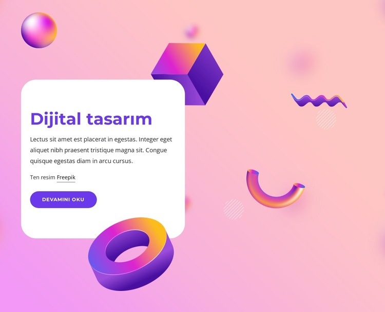 Tam hizmet tasarım ekibi Web Sitesi Mockup'ı