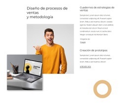 Diseño De Procesos De Ventas: Plantilla HTML5 Fácil De Usar