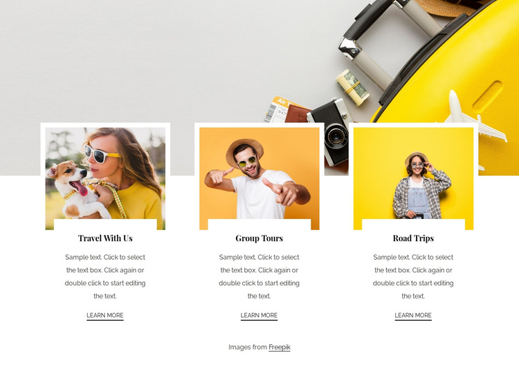 Well organised small group tours HTML5 Template