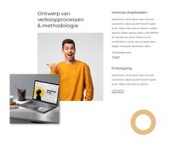 Ontwerp Verkoopproces CSS-Lay-Outsjabloon