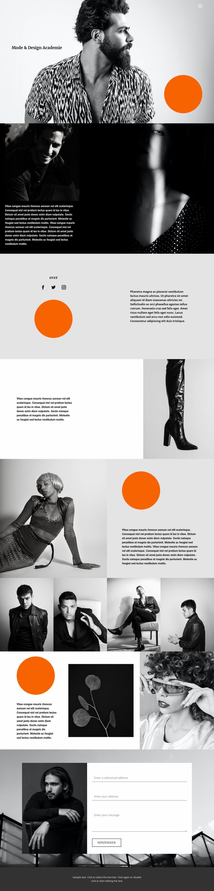 Kies uw stijl Website ontwerp