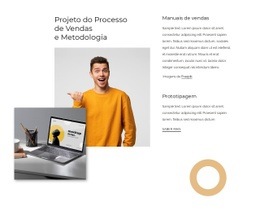 Gerador De Maquete De Site Para Desenho Do Processo De Vendas