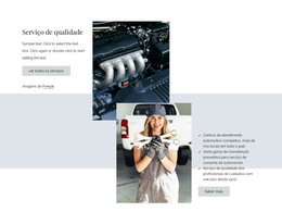 Serviços De Reparação De Automóveis De Qualidade - Modelo De Página HTML