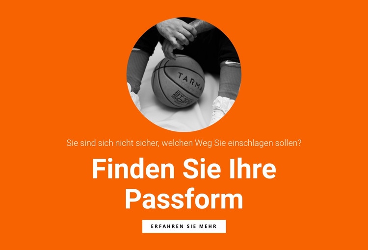 Basketball-Mannschaft HTML Website Builder