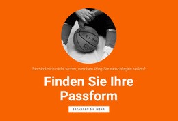 Basketball-Mannschaft - HTML5-Vorlage Für Eine Seite