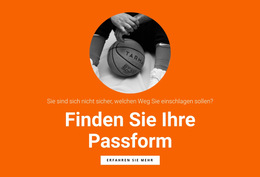 Basketball-Mannschaft – Einfache Website-Vorlage