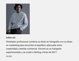 Información Sobre Mi Trabajo - HTML Site Builder