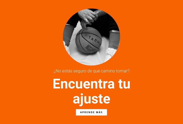 Equipo de baloncesto Maqueta de sitio web