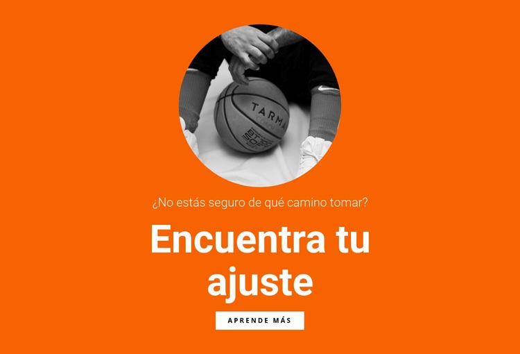 Equipo de baloncesto Página de destino