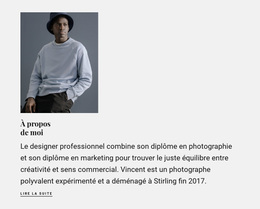 Thème WordPress Premium Pour Informations Sur Mon Travail