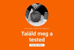 Kosárlabda-Csapat - Egyszerű Webhelysablon