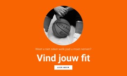 Basketbal Team Winkelsjabloon