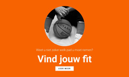 Geweldige Joomla-Sjabloon Voor Basketbal Team